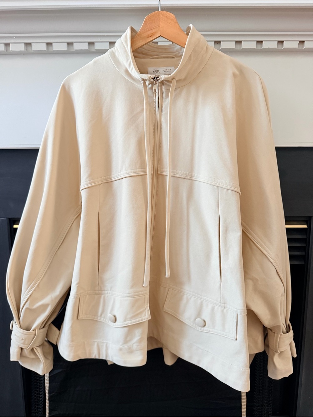 Zara fluid high neck jacket 4344/167 NWT M